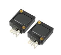 Partuto Module de contrôle d'allumage, Unité de contrôle de module d'allumage interne No.E30124910 pour Mazda RX4 RX5 RX-7 FB 12A 13B 1981-1985 ABS Noir, 2 pièces