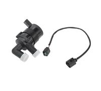 Partuto Pompe À Eau De refroidissements Auxiliaire No7N0965561 - Pour Audi A3 2004-2012 En Métal Ton Argent Avec Adaptateur De Câblage - 1 Ensemble