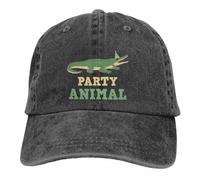 Party Animal Alligator Gator Crocodile Zoo Animal Lover Produit Casquettes de Baseball Classiques Casquette à visière Animal Sun Shade Chapeaux pour Hommes Coton, pour Toutes Les Saisons