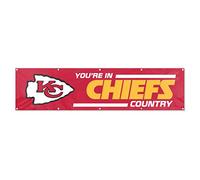 Party Animal Officiellement Licence 8 'X2' NFL Banner, Kansas City Chiefs