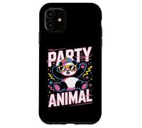 Party Animal Panda Tee Funny Cool Lunettes de Soleil Casquette Style rétro Coque pour iPhone 11