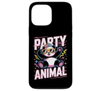 Party Animal Panda Tee Funny Cool Lunettes de Soleil Casquette Style rétro Coque pour iPhone 13 Pro Max