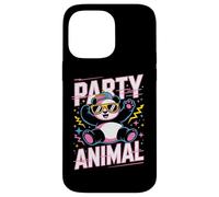 Party Animal Panda Tee Funny Cool Lunettes de Soleil Casquette Style rétro Coque pour iPhone 14 Pro Max
