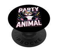 Party Animal Panda Tee Funny Cool Lunettes de Soleil Casquette Style rétro PopSockets PopGrip Adhésif
