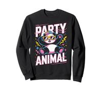 Party Animal Panda Tee Funny Cool Lunettes de Soleil Casquette Style rétro Sweatshirt