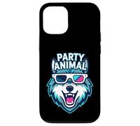 Party Animal Wolf with 3D Glasses Funny Rave Graphic Coque pour iPhone 12/12 Pro