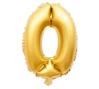 PARTY Ballon Géant Mylar Chiffre 0 Doré, dim. 70 cm x 1 m, décoration Anniversaire babyshower Aluminium