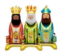 Party Balloons - King Shape Standing Display, Holiday Royal Theme Decor, Eye-Catching Inflatable Highlight, Festive Celebration Accent for Events Schools Shops, Majestic Balloon Set