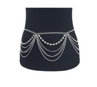 Party Body Chains Sexy Magnificent Pearl Filk Tassel Chaîne Femme Femmes Bikini Bikini Multille Metal Statement Body Corps Chain Body Body Bielry