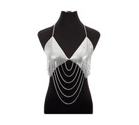 Party Body Chains Sexy Metal Mesh Bikini plage Tassel carré carré de carrosserie charme de charme