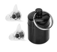 Party Bouchons d'oreilles pour Protections auditives,Gel de silice Bouchons d'oreille antibruit Réutilisables pour fêtes, festivals et concerts(Le noir)