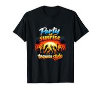 Party Crew Tequila Sunrise Graffiti Citation T-Shirt