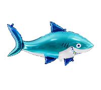 Party Deco Ballon en Mylar en Forme de Requin 92 x 48 cm