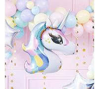 Party Deco Ballon Licorne en Aluminium pour décoration Anniversaire - Ballon XXL pour Réussir Votre Déco d'Anniversaire