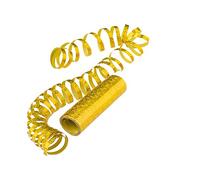 Party Deco Lot de 18 serpentins holographiques scintillants - Doré - 3,8 m - Pour mariage, carnaval, anniversaire, Nouvel An, décoration