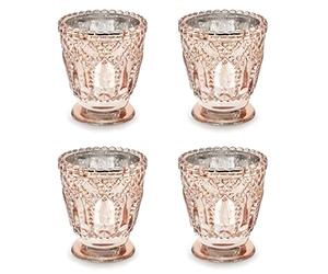 Party Deco Photophore Vintage Rose Gold