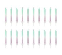 PartyDeco Bougies SCP-11 Mermaid – Lot de 20, 6 cm