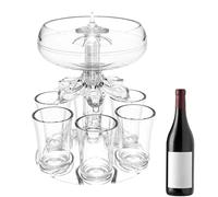 Party Drink Shot Dispenser | Shot Dispenser 6 Shots Design,Fun Acrylic Shots Glass Holder Beverage Dispensers, Party Supply, Homes Bar Accessories