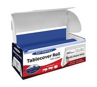 Party Essentials Rouleau de Nappe en Plastique de qualité supérieure pour Banquet avec Cutter Bleu Roi 137,2 cm x 30,5 m