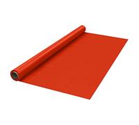 Party Essentials Rouleau de Table de Banquet en Plastique Robuste, Disponible en 27 Couleurs, 101,6 cm x 350 m, Rouge