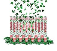 Party Factory 12er Set Party Popper, 40 cm, confettis en trèfle, jusqu'à 8 m de Hauteur d'effet, Pluie de confettis pour Un Mariage, Un Anniversaire ou la Veille du Nouvel an