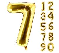Party Factory Ballons d'aluminium Or 100cm numéros 0-9, 7