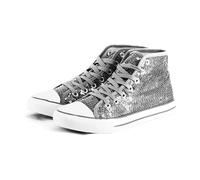 Party Factory Chaussures à paillettes pour homme et femme Différentes tailles, argenté, 39 EU