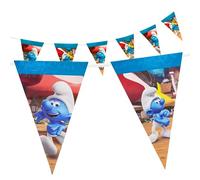 Party Factory Guirlande de fanions en papier avec 10 fanions, longueur env. 5 m, guirlande de fête, décoration d'anniversaire, fête à thème