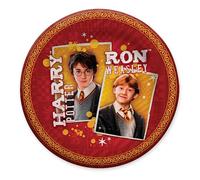 Party Factory Harry Potter Lot de 10 assiettes en carton jetables Multicolore Ø 23 cm