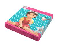 Party Factory Heidi Lot de 20 serviettes en papier, 33 x 33 cm, multicolores, 3 couches, jetables, pour anniversaire d'enfant ou fête à thème