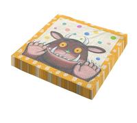 Party Factory Le Gruffalo' 20 serviettes en papier 33x33cm colorées, 3 épaisseurs, jetables pour anniversaires d'enfants ou soirées à thème