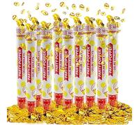 Party Factory Lot de 10 pots à confettis pour fête 40 cm Smileys pour mariage, anniversaire ou nouvel an