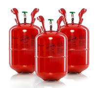Party Factory Lot de 2 bouteilles de gaz d'hélium de 400 l pour environ 150 ballons - Décoration de fête pour ballons en latex, LED et aluminium - Bouteilles jetables avec valve de remplissage - Pour