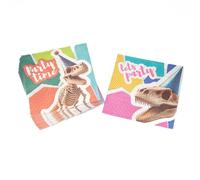 Party Factory Lot de 20 serviettes en papier, 3 couches, multicolores, idéales comme décoration pour anniversaire d'enfant et fêtes à thème, décoration de table