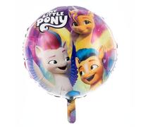 Party Factory My Little Pony Ballon en aluminium, diamètre 45 cm, multicolore, avec fermeture éclair, hitch, Sunny, ballons à l'hélium pour anniversaire d'enfant