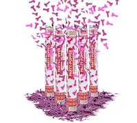 Party Factory Set de 5 Party Poppers, 40 cm, confettis Roses pour pénis, jusqu'à 8 m de Hauteur d'effet, Pluie de confettis pour Mariage, Saint-Valentin ou Enterrement de Vie de garçon