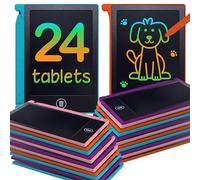 Party Favor Mini tablette d'écriture LCD pour enfants, lot de 24 - Mini planche à dessin de 11,4 cm, amusante et éducative pour les enfants qui dessinent et gribouillent. Parfait sac à friandises et