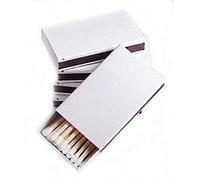 Party Favors Plus 50 allumettes en bois blanc uni