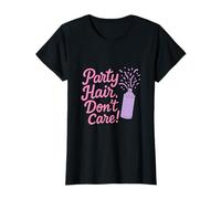 Party Hair Dont Care Confettis Bubblegum Rose Lavande T-Shirt