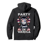 Party in Merica Drinking Lincoln Abraham 4th of July Sweat à Capuche