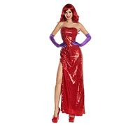 Party King Women's Toon Starlet Sexy Costume Dress Set, Red, X-Large