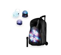 Party Light Sound 12 enceinte sono amplifiée 700W 12" LED/USB/BT/SD/FM + Micro + 3 jeux de lumière LytOr