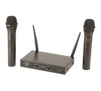 Generique Système de microphone Party Light & Sound PARTY-200UHF Double micro sans fil