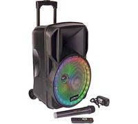 Party Light & Sound - Enceinte Karaoké Sono PARTY15-RGB Portable Bluetooth 800 W Batterie 2 micros USB SD - Cadeau Sono DJ Soirée Fête Anniversaire