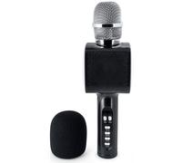 Jouet musical Microphone Karaoke avec Effets Lumineux Noir