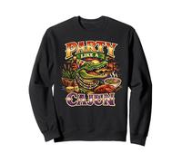 Party Like A Cajun Alligator Party Carnaval Mardi Gras Sweatshirt