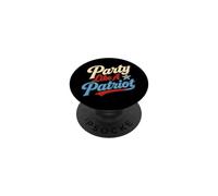 Party Like A Patriot Fourth of July Humour PopSockets PopGrip Adhésif