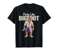 Party Like Bigfoot Drunk Sasquatch Tropical Beach Vacation T-Shirt