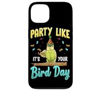 Party Like It's Your Bird Day Hilarious Budgie Bird Coque pour iPhone 13