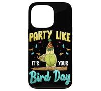 Party Like It's Your Bird Day Hilarious Budgie Bird Coque pour iPhone 13 Pro